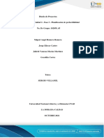 Unidad 2 - Fase 3 - Planificación de Prefactibilidad