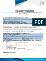 Guía para El Desarrollo Del Componente Práctico - Unidad 2 - Fase 3 - Diseño de Módulos - Escenarios Con Apoyo Tecnológico