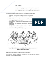 CAP 1 - El Comportamiento en Materia de Salud y La Educación Sanitaria (SEM 3)