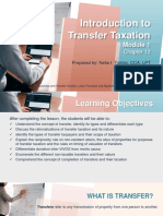 M1 Introduction To Transfer Taxaion Students PDF