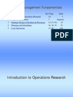 Operations Management Fundamentals