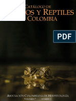 Catálogo de Anfibios Y Reptiles de Colombia