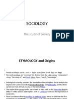 Sociology: The Study of Society