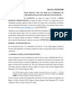 Contestación A La Demanda Pagare A La Orden