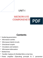 Unit-I: Microwave Componenets