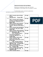 CONVENIOS RATIFICADOS POR GUATEMALA Tarea