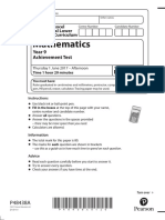 Mathematics: Year 9 Achievement Test