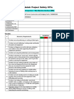 Sindalah Project Safety Kpis: Focused Inspection - Man Machine Interface (Mmi)