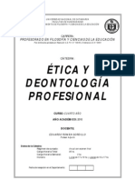 Etica y Deontologia Preofesional