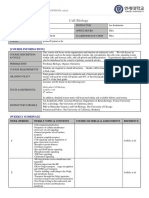 Cell Biology Syllabus