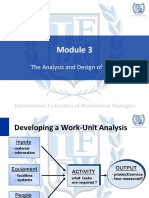 The Analysis and Design of Work