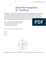 PSAT Math Practice Test: Passport To Advanced Math - Functions