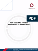 Jurisprudencias Sobre Prescripción en Materia Penal