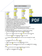 Part 3: Test Yourself: I. Find The Word Which Has A Different Sound in The Underlined Part