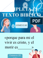 Segmento Biblico Completa El Texto