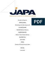 Tarea 8 de Metodologia de La Investigacion 2 Melvin Santana