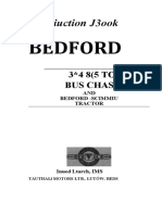 Bedford Bus and Truck Chassis Instruction Manual