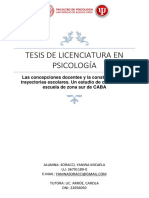 Tesis de Licenciatura en Psicología