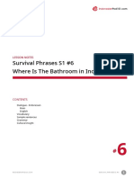 Survival Phrases S1 #6 Where Is The Bathroom in Indonesia?: Lesson Notes