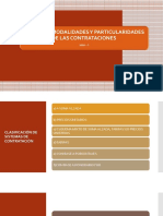 Sistemas, Modalidades y Particularidades de Contratacion