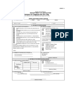 Division of Cagayan de Oro City: Application For Leave