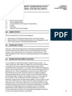 Evolution of Public Administration in Developed and Developing Countries