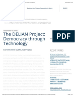 The DELIAN Project: Democracy Through Technology - Clinton Foundation