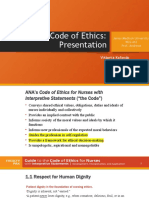 ANA Code of Ethics: Presentation: Viktoriia Kafando