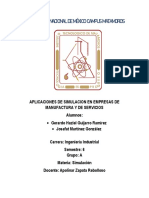 Aplicaciones de Simulacion en Empresas de Manufactura y de Servicios