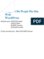 Rapport Dun Projet de Site Web 2