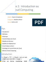 Chapitre 2: Introduction Au Cloud Computing: Matière: Enseignante: Niveau