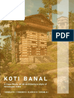 Koti Banal: A Case Study On An Architecture Style of Himalayan India