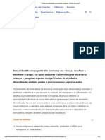 Cantos de Atividades para Revelar Projetos - Tempo de Creche