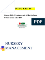 Course Title: Fundamentals of Horticulture Course Code: HRT-140