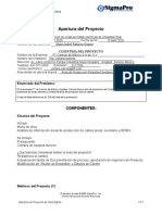 Reporte de Certificacion 6 Sigma