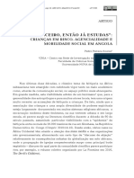 "És Feiticeiro, Então Já Estudas" - Crianças em Risco, Agencialidade e Mobilidade Social em Angola