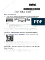 ThinkPad Stack Quick Setup Guide