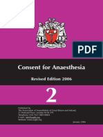 Consent For Anaesthesia