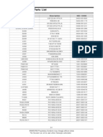 Electrical Part List