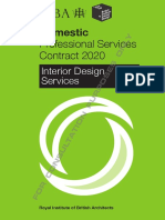 RIBA BIID Domestic Professional Services Contract 2020 - Interior Design Services