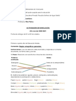 Actividad de Nivelacion Castellano