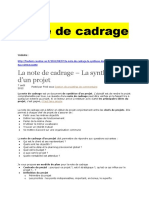 Note de Cadrage 1