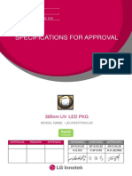 Specifications For Approval: 395nm UV Led PKG