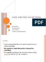 Cost and Cost Accounting