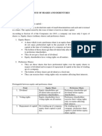 Issue of Shares and Debentures