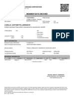 Member Data Record: Carillo, Antonette Labrador