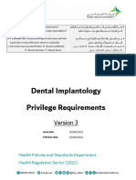 Dental Implantology Privilege