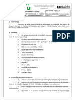 POP - UDI.005 - Assistência de Enfermagem Ao Paciente Submetido À Ressonância Magnética