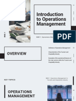 Introduction To Operations Management