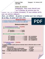 Barème de Notation 5AP##